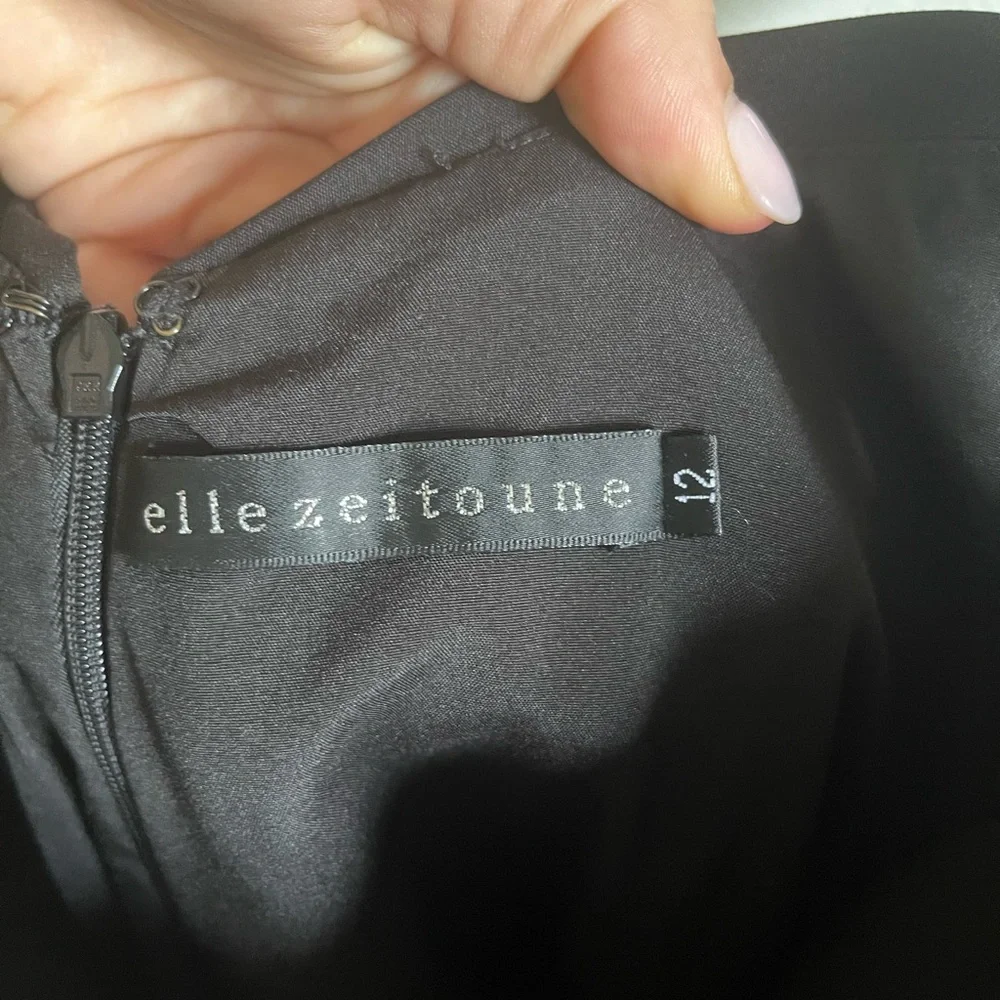 Elle Zeitoune Isla Off the Should Dress IN BLACK - Picture 6 of 7